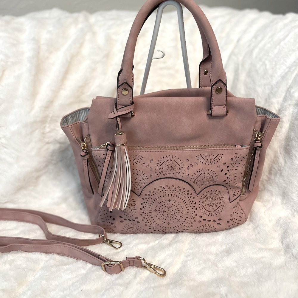 Suede Purse Bag Satchel with Shoulder Strap
Violet Kay Brand